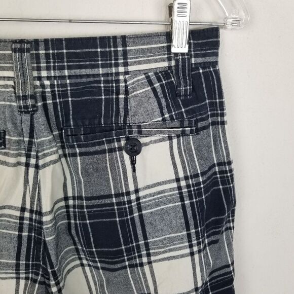 Sonoma‎ Lifestyles Blue and White Plaid Shorts Size 30 - Picture 6 of 7